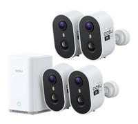 aosu 2K Caméra Surveillance WiFi Extérieure sans Fil, Kit 4 Caméras
