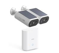 aosu 2K Camera Surveillance WiFi Exterieure sans Fil Solaire, 166° PIR, 32G