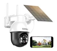 aosu 2K Camera Surveillance WiFi Exterieure sans Fil Solaire 360° PTZ, PIR