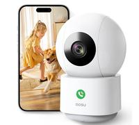 aosu 2K Caméra Surveillance WiFi Intérieure, Caméra Intérieure, Vision Nocturne HD 10m, 5G/2.4 GHz WiFi, Détection des Humains et Animaux par l'IA, Appel à Une Touche, pour Bébé/Animaux