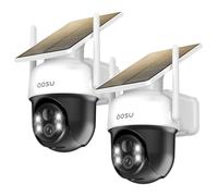 aosu 2K D1 Caméra Surveillance WiFi Exterieure sans Fil Solaire | 3MP, Suivi Automatique, 360°PTZ, Vision Nuit Couleur, Audio Bidirectionnel, Audio Bidirectionnel Idéal pour Porche & Jardin
