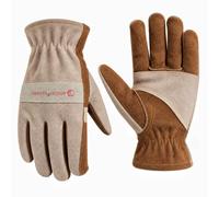 AOUCHI Gants de travail en cuir pour homme et femme, gants de jardinage, soudure Tig/MIG, construction, tronçonneuse, ferme, ranch, etc. Cuir de vachette doublé de coton (Marron, XXL)