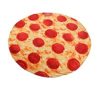 AOWINHIT Couverture à Pizza Confortable, Design Mignon en Flanelle, pour Pique-Nique en Famille, Soirée Cinéma