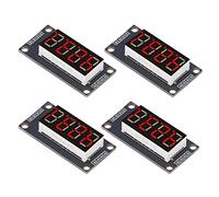 AOWINHIT Module D'Affichage à Tube Numérique LED à 4 Chiffres, Affichage Clair de 0,36 Pouces pour Les Applications de Contrôle Intelligent, livré en 4 Ensembles (Rouge MRA110B)