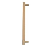 AOWINHIT Poignée de Barre d'armoire, Conception en Laiton de qualité | Accents en cuir, pas de trou de 224 mm, idéal pour les tiroirs, style nordique