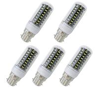 Aoxdi Ampoules LED B22 7W, Blanc Chaud, 72 SMD 4014 Ampoule LED Baïonnette | Angle du faisceau 360°, AC220-240V, Lot de 5