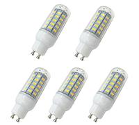 Aoxdi LED Lumière de Maïs GU10 7W Lampe, Blanc Chaud, 48 SMD 5730 LED Spot | LED Mais Éclairage Intérieur Spot de Haute Luminosité Basse Consommation, AC220-240V, Lot de 5
