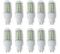 Aoxdi LED Lumière de Maïs GU10 7W Lampe, Blanc Froid, 48 SMD 5730 LED Lampe | LED Spot Mais Éclairage Intérieur Spot de Haute Luminosité Basse Consommation, AC220-240V, Lot de 10