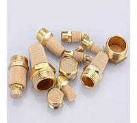 AOXIIUNNH Silencieux d'échappement pneumatique en Laiton BSL M5 1/8 Quot; 1/4 Quot; 3/8 Quot; 1/2 Quot; Silencieux raccord Bruit Filtre réducteur connecteur cuivre 1 pièces(C-2)