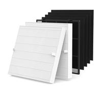 AP-1512HH Lot de filtres de rechange pour purificateur d'air Coway Airmega AP-1512HH et Airmega 200M, 1 préfiltre lavable, 2 véritables filtres HEPA avec 4 préfiltres à charbon actif, par rapport à la