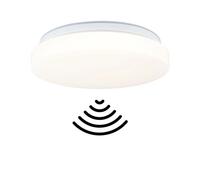Ap Luiana Hf-Sen Ip44 Led 16,5w Whitesel 280mm Blanc 230v Plastique