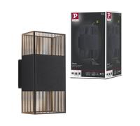 Applique LED Tharin IP44 3000K 120x250mm 2x3,7W Noir Noir G