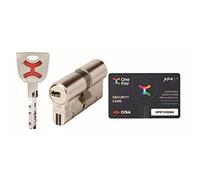 AP4S CISE 30x30 CAME DOUBLE EMBRAYAGE Bombin De Sécurité Couleur Nickel Renforcé Anti-bris Antibumping Anti-perçage Anti-extraction Serrure Porte 5 Clés Cylindre Carte
