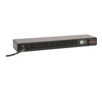 APC BY SCHNEIDER ELECTRIC Bandeau de prises - AP7920B - Distribution d'alimentation (commutée, 1U, 12 A/208 V, 10 A/230 V, 8 Sorties C13; IEC C14) Noir