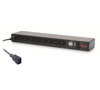 APC BY SCHNEIDER ELECTRIC Bandeau de prises - AP7921B - Distribution d'alimentation (commutée, 1U, 208/230 V, 8 Sorties C13; IEC C20) Noir
