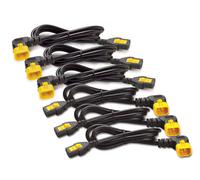 APC , Power Cord Kit (6 ea), Locking, C13 TO C14 (90 Degree), 0.6m