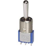 Interrupteur à levier 2 x (On)/Off/(On) APEM 5647MA 250 V/AC 3 A momentané/0/momentané 1 pc(s)
