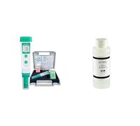 Apera Instruments PH20, Testeur de poche, étanche, précision ±0,1 pH, plage de pH 0-14, capteur de température ± 0,5 °C, kit complet & Solution de stockage 3M KCl (250 ml)