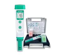 Apera Instruments PH20, Testeur de poche, étanche, précision ±0,1 pH, plage de pH 0-14, capteur de température ± 0,5 °C, kit complet