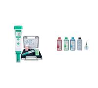 Apera Instruments PH20, Testeur de poche, précision ±0,1 pH, plage de pH 0-14, kit complet & Solution d'étalonnage pH 4.01/7.00/10.01 + 3M KCl Solution de stockage pour électrodes 250 ml