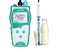 Apera Instruments PH850-DP PH850-DP PH Mètre Portable pour Produits Laitiers (Lait, Crème, Yaourt) et Aliments Liquides Équipé d'électrode LabSen 823 (Plage de mesure du pH : 0 à 14,00)