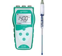 Apera Instruments PH850-MS PH-mètre portable pour tubes à essai et petits échantillons de liquide, équipé de LabSen 243-6 pH/Température Électrode (6 mm)