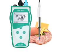 Apera Instruments PH850-SS - PH-mètre portable pour mesurer les aliments et les échantillons semi-rigides (plage de mesure du pH : 0 à 14,00)