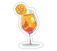 Apéritif Cocktail Spritz Apéro Verre Autocollant Sticker