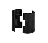 Apex Lot de 8 paires / 2 paquets de clips de verrouillage d'étagère en fil métallique pour poteau de 2,5 cm, manchons d'étagère, plastique, noir, compatibles avec Alera, Metro, Thunder Group, Eagle