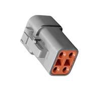 APGLSXY Boîtier de connecteur de réparation de harnais, coque de câblage grise scellée à 4 broches avec ajustement t structure de loquet supérieur pour les tâches de service