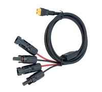 APGLSXY Câble combiné de sortie panneau avec deux connecteurs d'entrée | Adaptateur de charge solaire femelle, couverture extérieure en PVC, alimentation portable, camping, balcon, sauvegarde