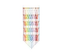 APGLSXY Hamac en maille pour jouets en peluche à suspendre avec 4 couches de franges, support de rangement de grande capacité