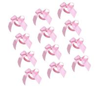 APGLSXY Lot de 12 ronds de serviette en satin rayé avec perles décoratives - Accessoire de table élégant pour toutes les occasions - Anneaux en ruban satiné