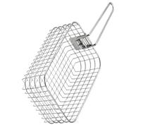 APGLSXY Panier à frire portable en acier inoxydable multi-usages avec panier à friture pour barbecue familial accessoire pique-nique cuisine