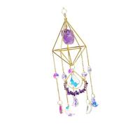 APGLSXY Pendentif en cristal à suspendre - Attrape-soleil - Carillon éolien pour balcon et jardin - Affichage de réflexion de la lumière