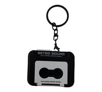 APGLSXY Petit porte-clés portable en forme de boîte à musique rétro pour une utilisation facile et personnaliser les styles de décoration, pendentif flûte à bec rétro, Noir , M