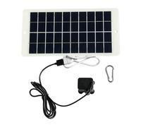 APGLSXY Pompe solaire de bassin avec panneau de 24,8 x 12,2 cm, corps de pompe compact et base à ventouse pour fontaine de jardin et petite circulation d'eau