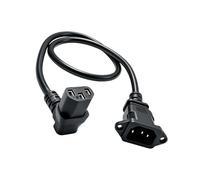 APGLSXY Rallonge IEC de sortie latérale, style incurvé vers le bas | Entrée de montage sur panneau, câble de 60 cm pour les interstices étroites des équipements, moniteur UPS ou alimentation de