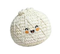 APGLSXY Smiling Pouf en tricot Baozi doux pour enfants et adultes, activités sportives de plein air et fêtes en intérieur