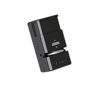APGLSXY Station d'alimentation de batterie de type C avec bouton, noir | Marquage de polarité, coque en ABS compacte pour une utilisation quotidienne à la maison en intérieur