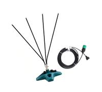 APGLSXY Unité de refroidissement par brouillard debout pour gazon, piscine, terrasse, arrosage, réduit la chaleur de 5 à 23 degrés, base stable portable, déni de perçage nécessaire, structure de