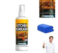 Apiastar Dégraissant Plancha,Nettoyant Barbecue Spray 50ml - Dégraissant Cuisine Puissant pour Grilles de Cuisson,Four-Spray Nettoyage Rapide Sans Frotter-pour Éliminer Graisse et Résidus Brûlés