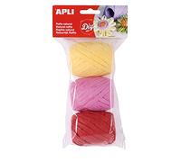 Apli 014415 3 Raphia Naturel, 30m, Bonbon