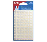 Apli 100601 - Pochette de 308 pastilles Argent - Diamètre 8mm