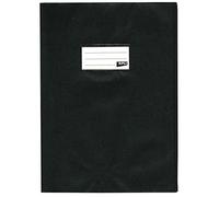 APLI 101601 - Lot de 10 Protège-cahiers PVC 19/100ème noir - 21 x 29.7 cm