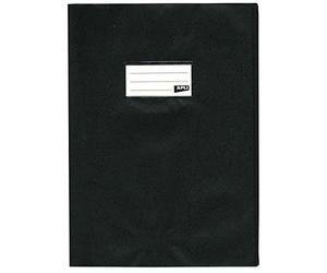 APLI 101601 - Lot de 10 Protège-cahiers PVC 19/100ème noir - 21 x 29.7 cm