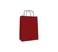 Apli 101647 50 Sacs Kraft, 24cm x 11cm x 31cm, Rouge