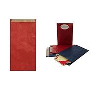 Apli 101651 250 Enveloppes Pochettes Cadeau, 11cm x 5cm x 21cm, Kraft Rouge