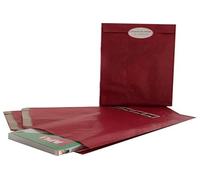 Apli 101652 250 Enveloppes Pochettes Cadeau, 32cm x 18cm x 6cm, Kraft Rouge