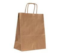 Apli 101852 50 Sacs Kraft, 18cm x 8cm x 21cm, Brun